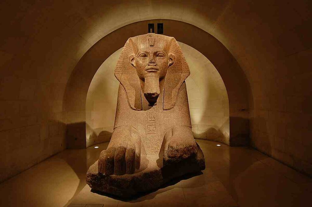 Egyptian Antiquities At Louvre Museum